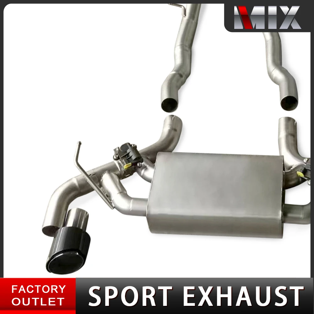 Escape cat-back de acero Infiniti Q60 y Q50 3.0T 2017-2024 con valvula