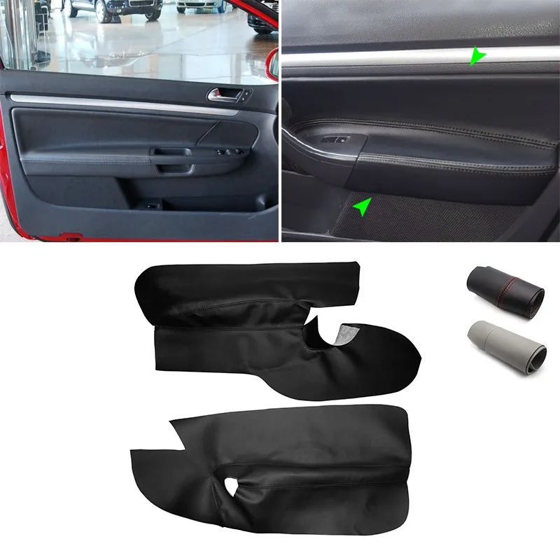 Cubierta embellecedor panel reposabrazos microfibra VW Golf 5 MK5 3p
