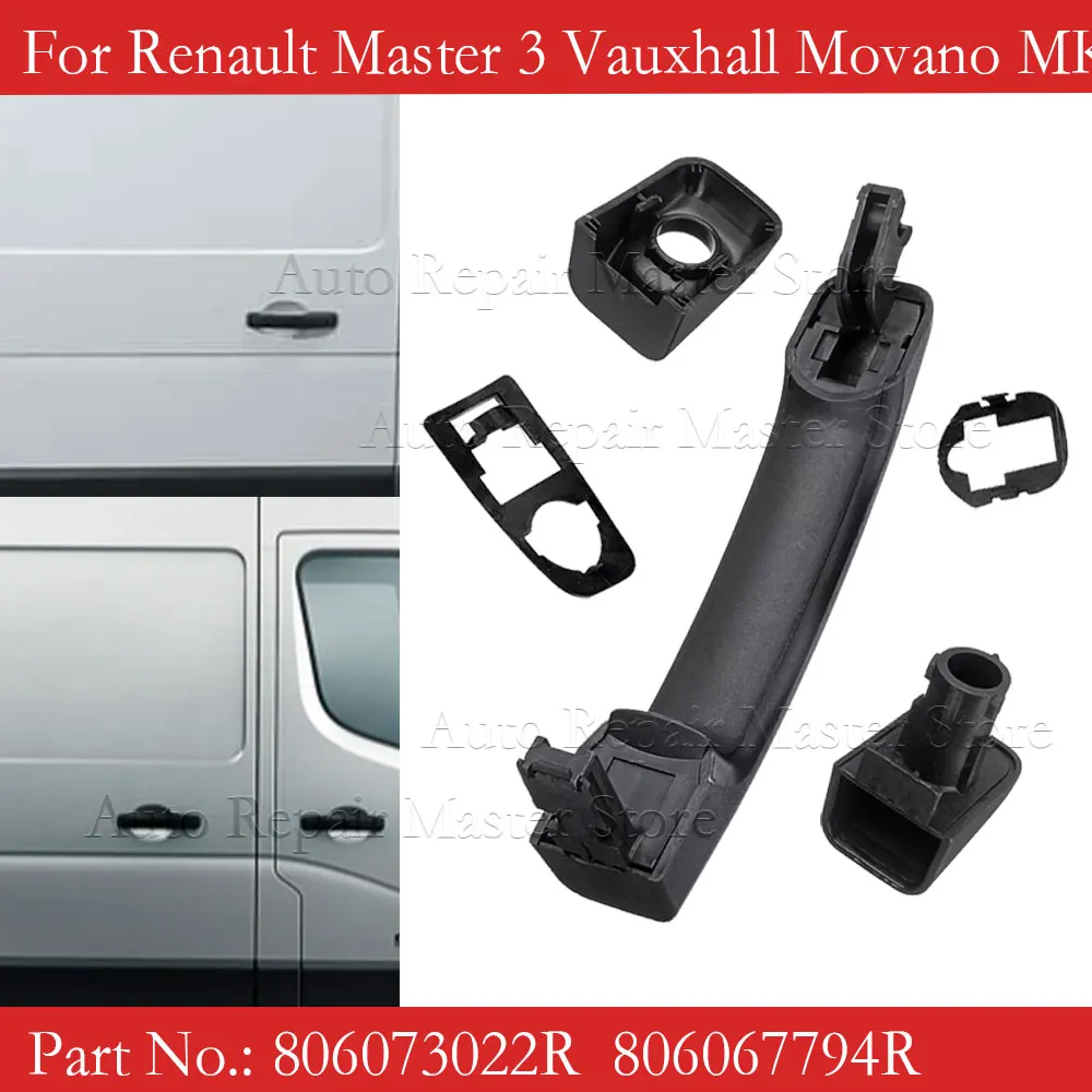 806073022 R. 806067794 Manija de puerta corredera exterior R 806075963 R Para Renault Master 3 Vauxhall Movano MK2 - imagen 2
