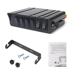 Panel interruptores basculantes LED impermeable universal