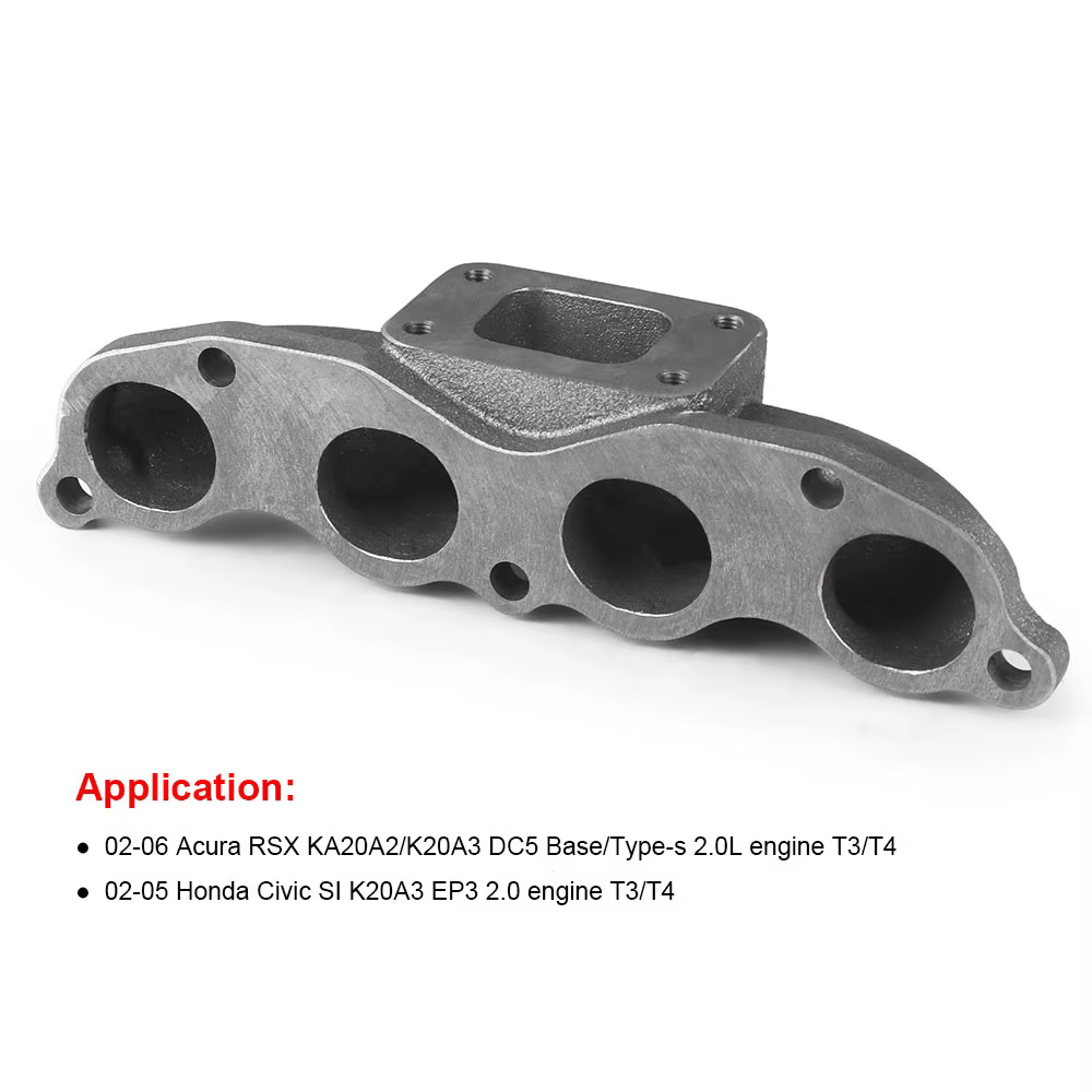 Colector turbo fundición T3/T4 para Honda Civic EP3 K20 y Acura RSX - imagen 2