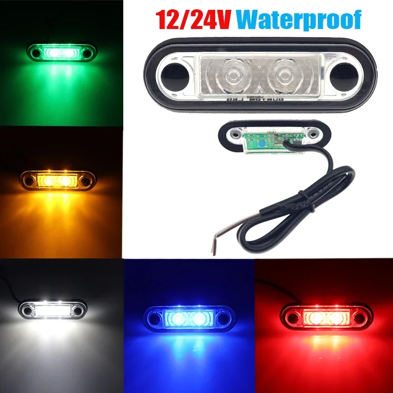 Piloto LED lateral 12V-24V con indicador de freno e intermitente para camión-remolque