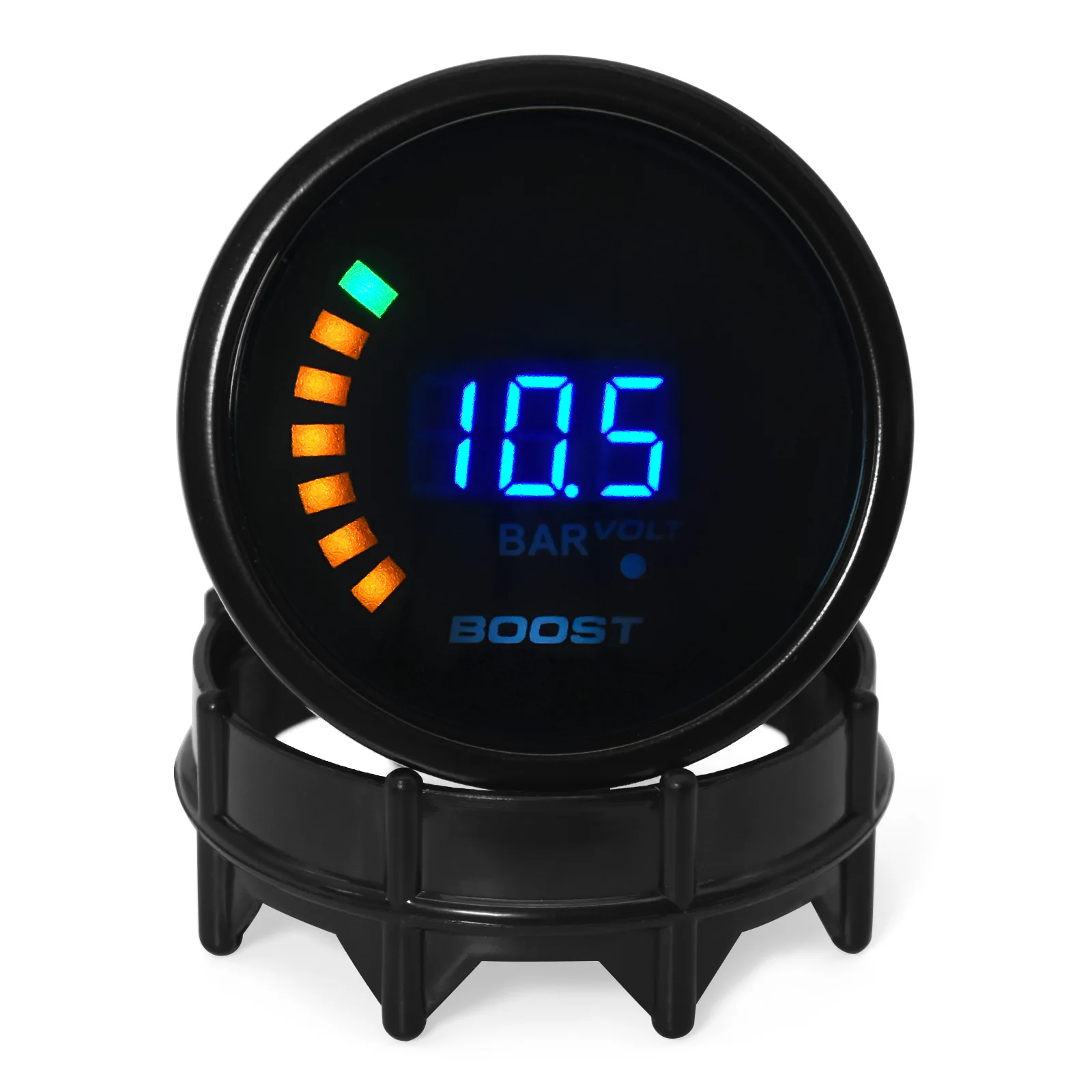 BRM Medidor de presión de turbo 52 mm, 1-3 bar, analógico 12V - imagen 3
