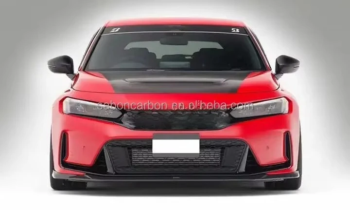 Labio parachoques delantero fibra carbono VS – Honda Civic Type R FL5 - imagen 5