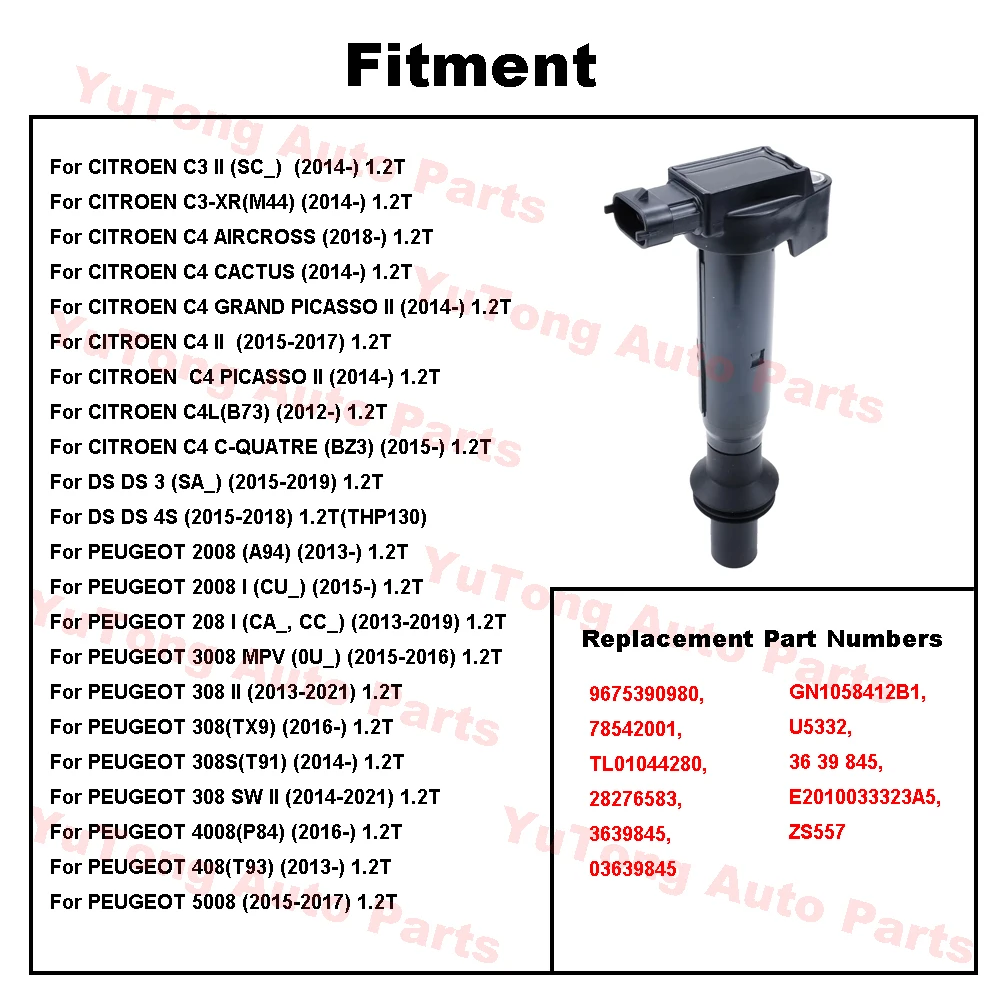 Bobina de encendido para Citroën C3/C4 Cactus y Peugeot 208 1.2 Turbo - imagen 2