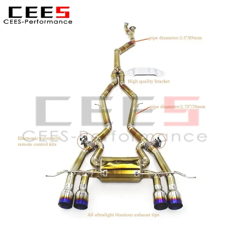 Cees Escape Catback BMW M3/M4 G80/G82 con puntas de carbono - imagen 4