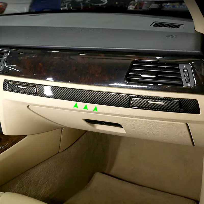 Moldura del portavasos efecto carbono para BMW Serie 3 E90-E93