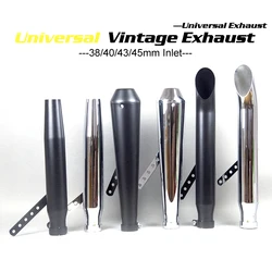 Silenciador de escape universal retro para moto CG125 y SR400
