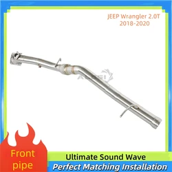 Bajante deportiva de acero inoxidable Jeep Wrangler 2.0T 2018-2020