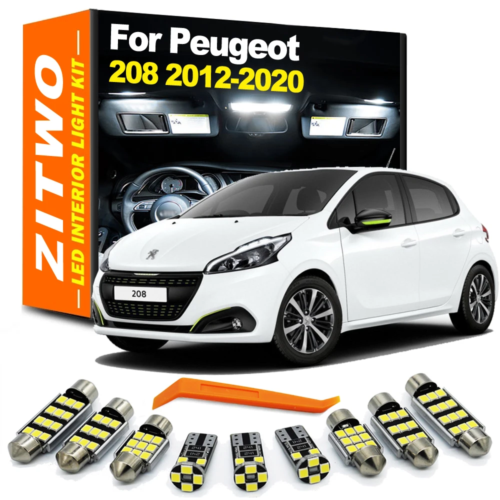 ZITWO Luz LED interior Peugeot 208 2012-2020 – Kit techo