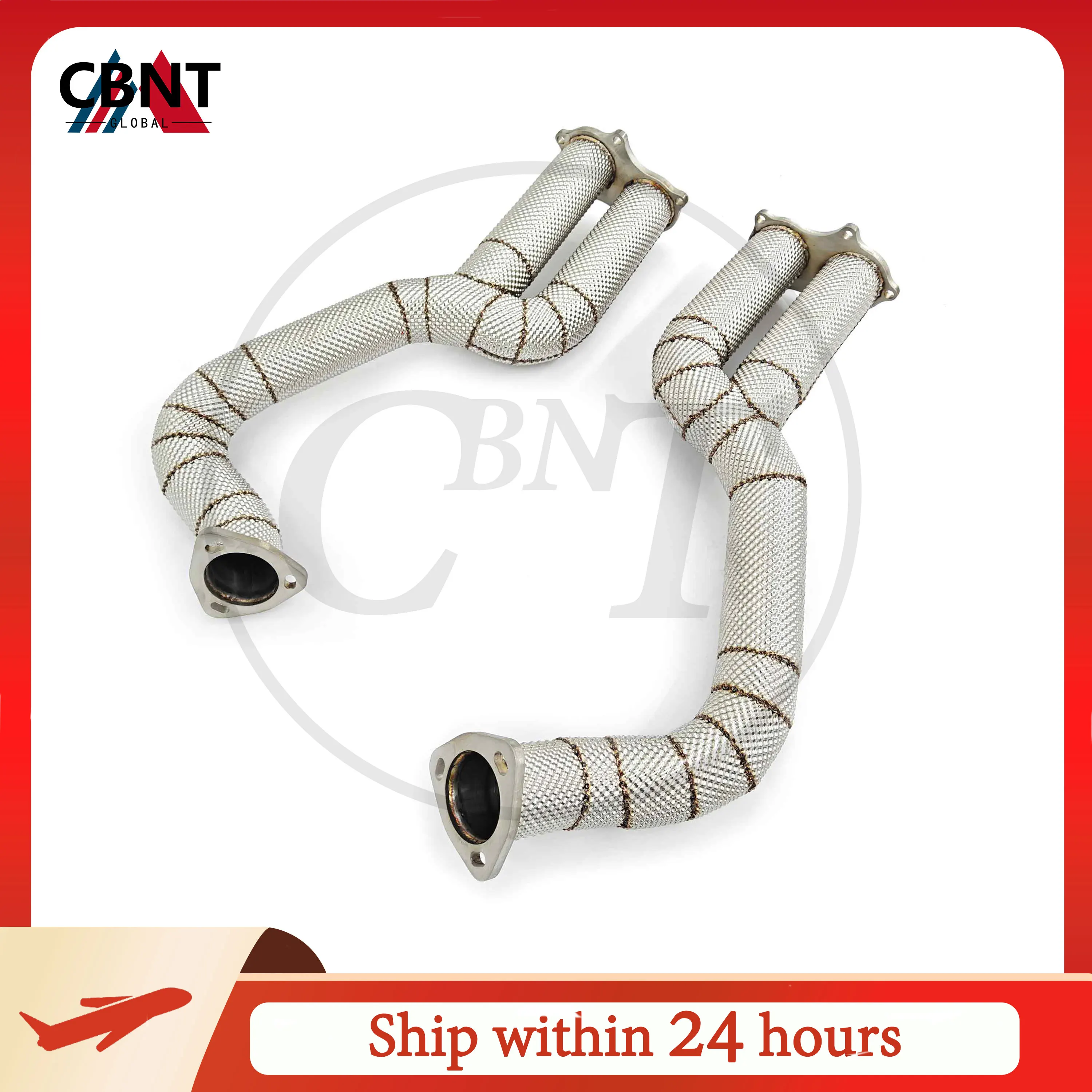 Bajante escape CBNT con catalizador – Porsche 718 Cayman GT4 4.0L