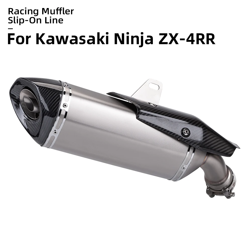 Silenciador escape carbono DB Killer rendimiento – Moto Kawasaki ZX4R ZX4RR 470mm