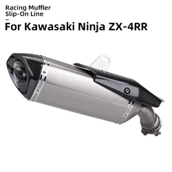 Silenciador escape carbono DB Killer rendimiento – Moto Kawasaki ZX4R ZX4RR 470mm