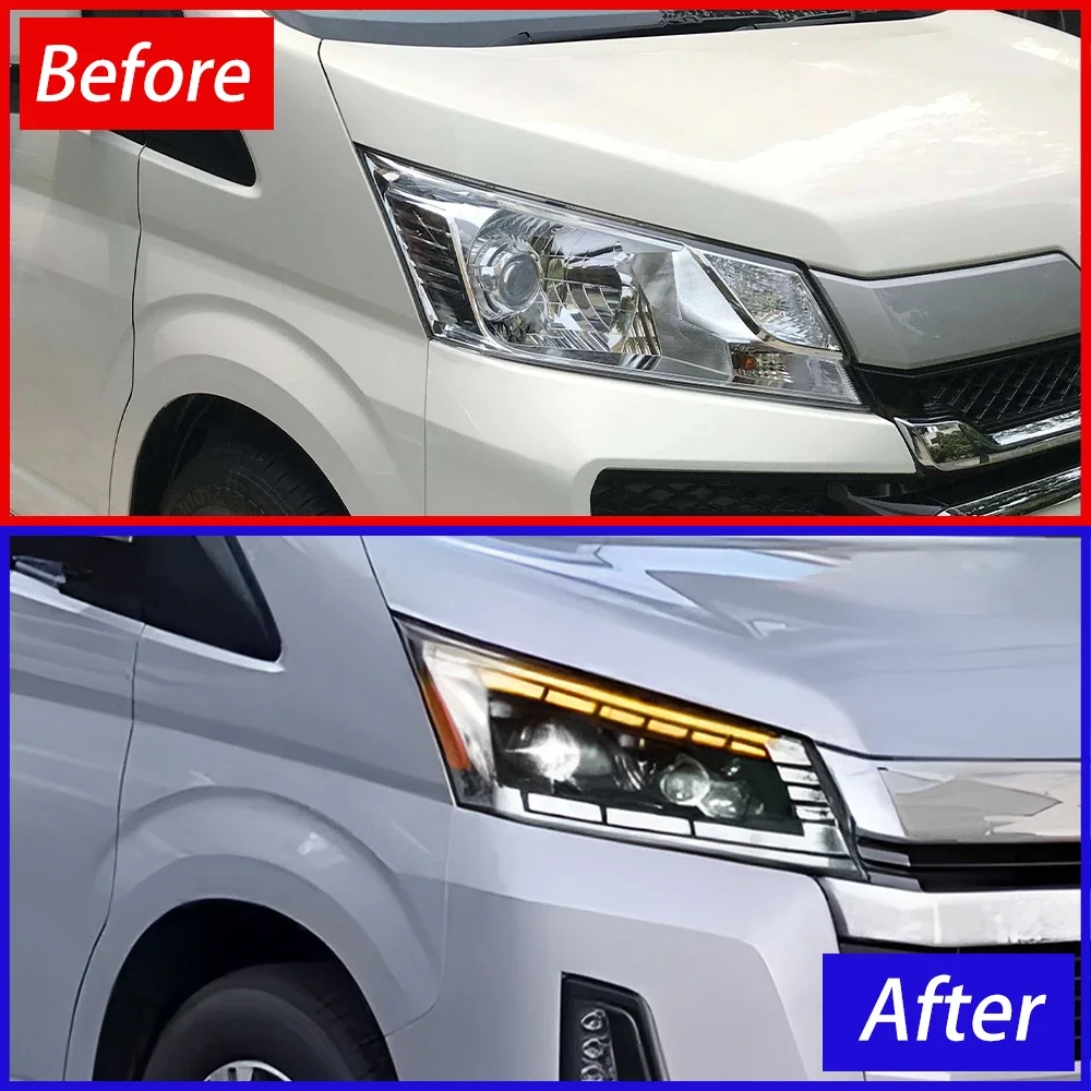 Faros LED delanteros mejorados para Toyota Hiace 2019-2022 - imagen 3
