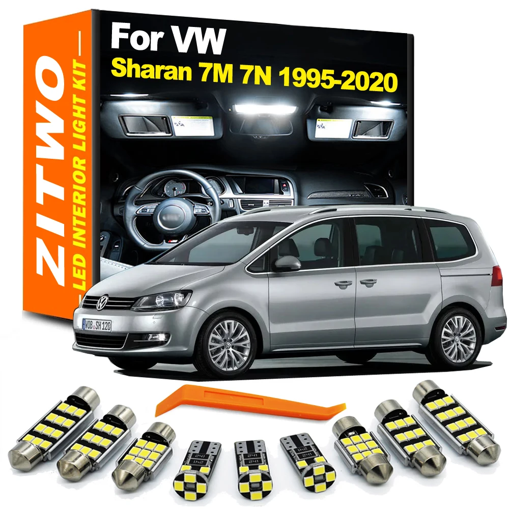 Bombillas LED interior y maletero Canbus para VW Sharan 7M 7N completo