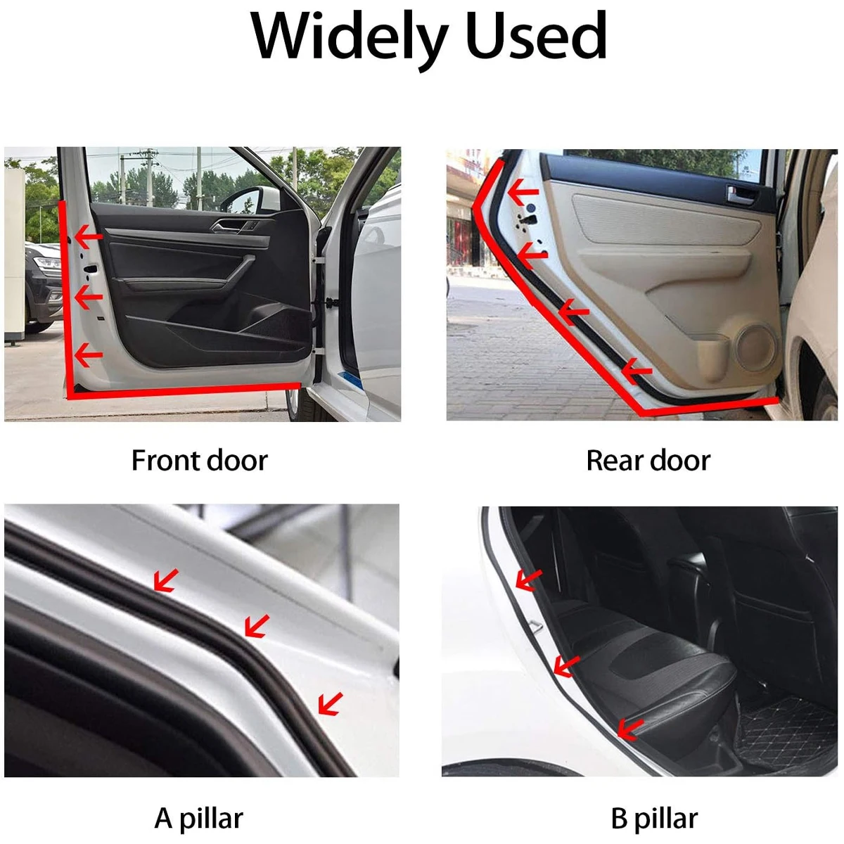 Burlete de goma autoadhesivo para puertas de coche y maletero - imagen 5