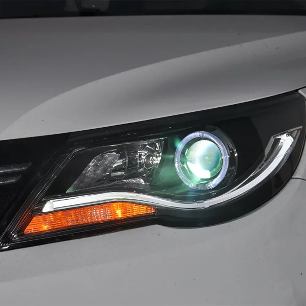 Faros delanteros LED Volkswagen Tiguan 2009-2011 con luces diurnas - imagen 2