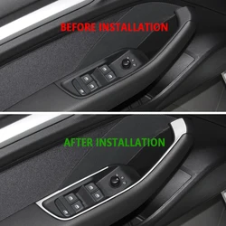Embellecedores de elevalunas de acero inoxidable para Audi A3 8V