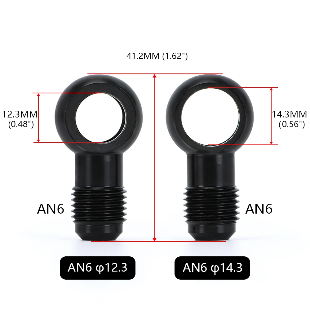 Tornillo adaptador banjo de aluminio para frenos de ajuste - imagen 3