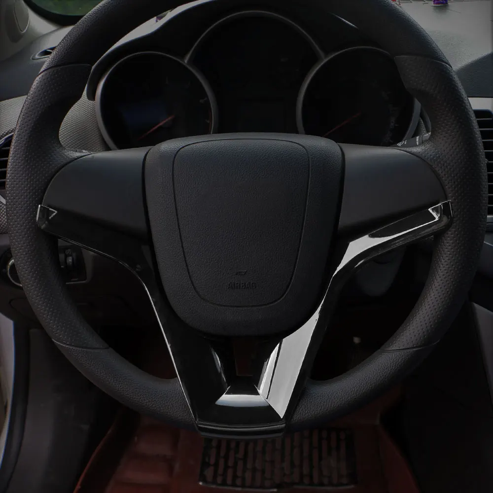 Emblema cromado con lentejuelas para volante Chevrolet Cruze