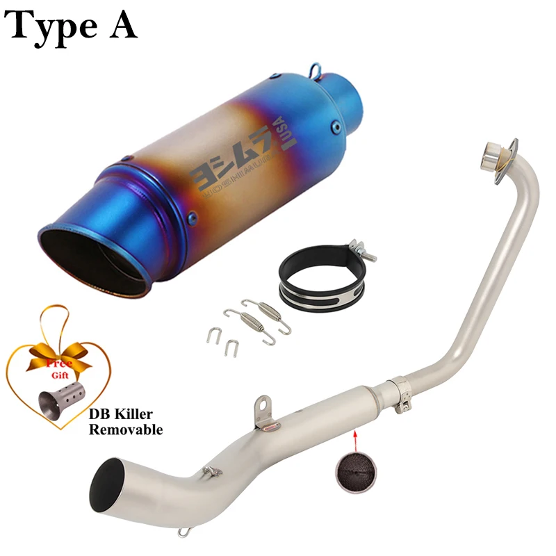 Silenciador slip-on con tubo de enlace – Zontes ZT125 U1 G1 Z1 Z2 - imagen 3