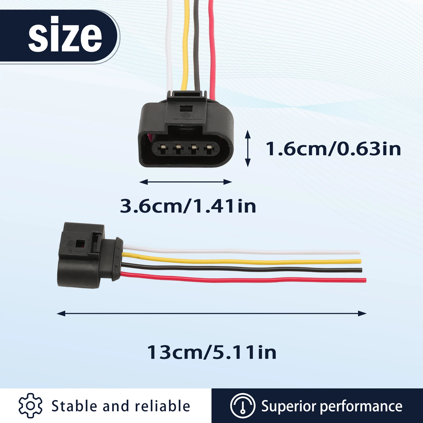 Coleta con cable sensor temperatura aire Audi Q3 Q7 1J0973704 - imagen 3