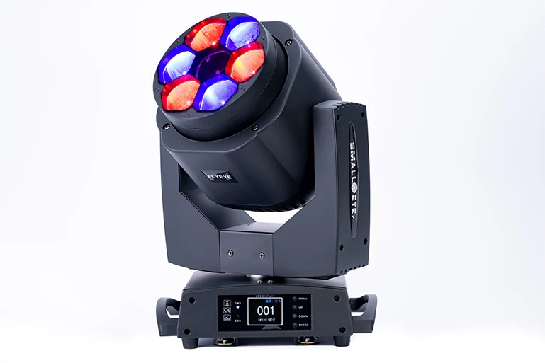 Equipo de Dj profesional, luz con cabezal móvil, 7x15W, a todo Color, Rgbw, LED, enfoque, ojo de abeja, Zoom, iluminación de escenario de lavado para fiesta y espectáculo - imagen 4