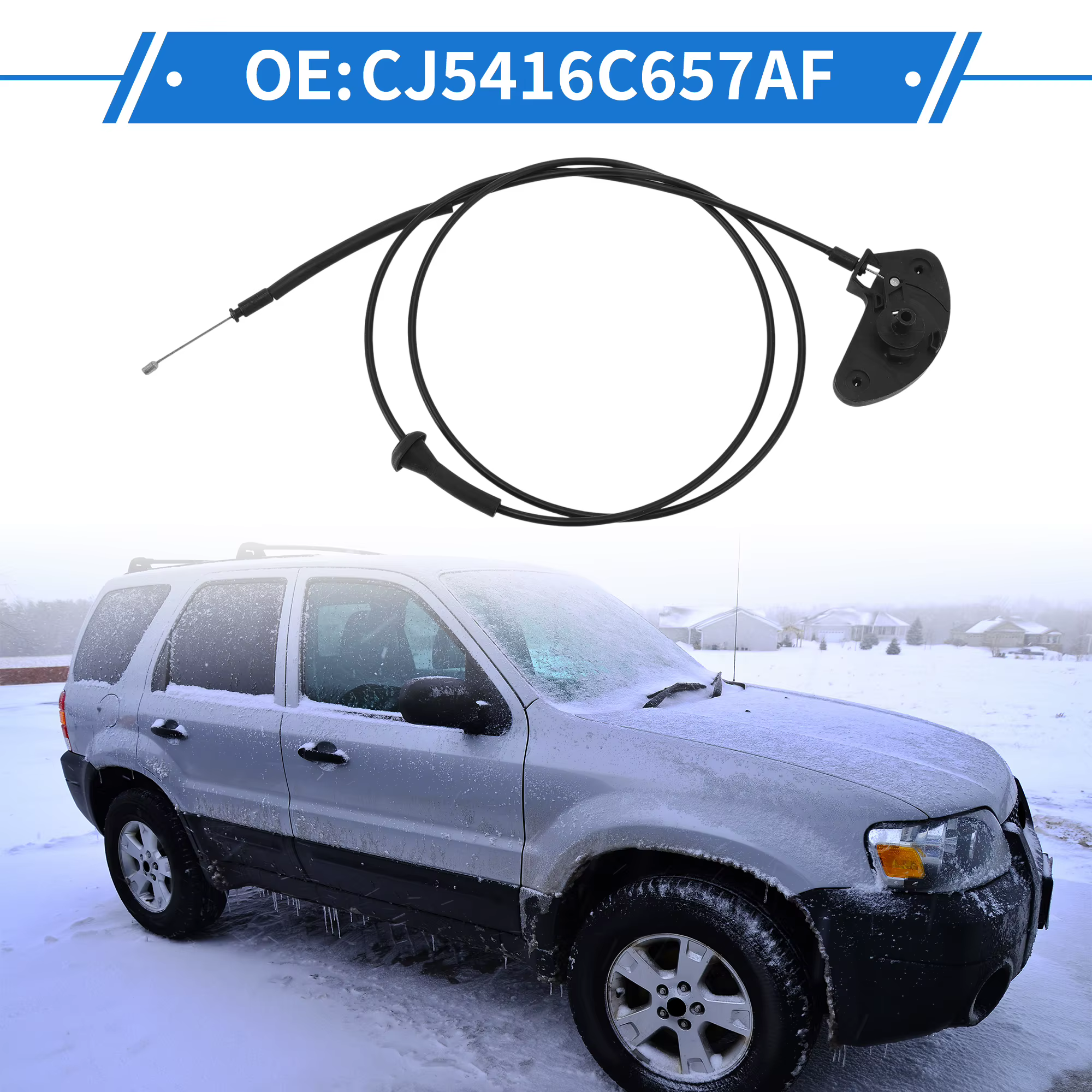 Cable de apertura del capó UXCELL para Ford Escape 2013 - imagen 2