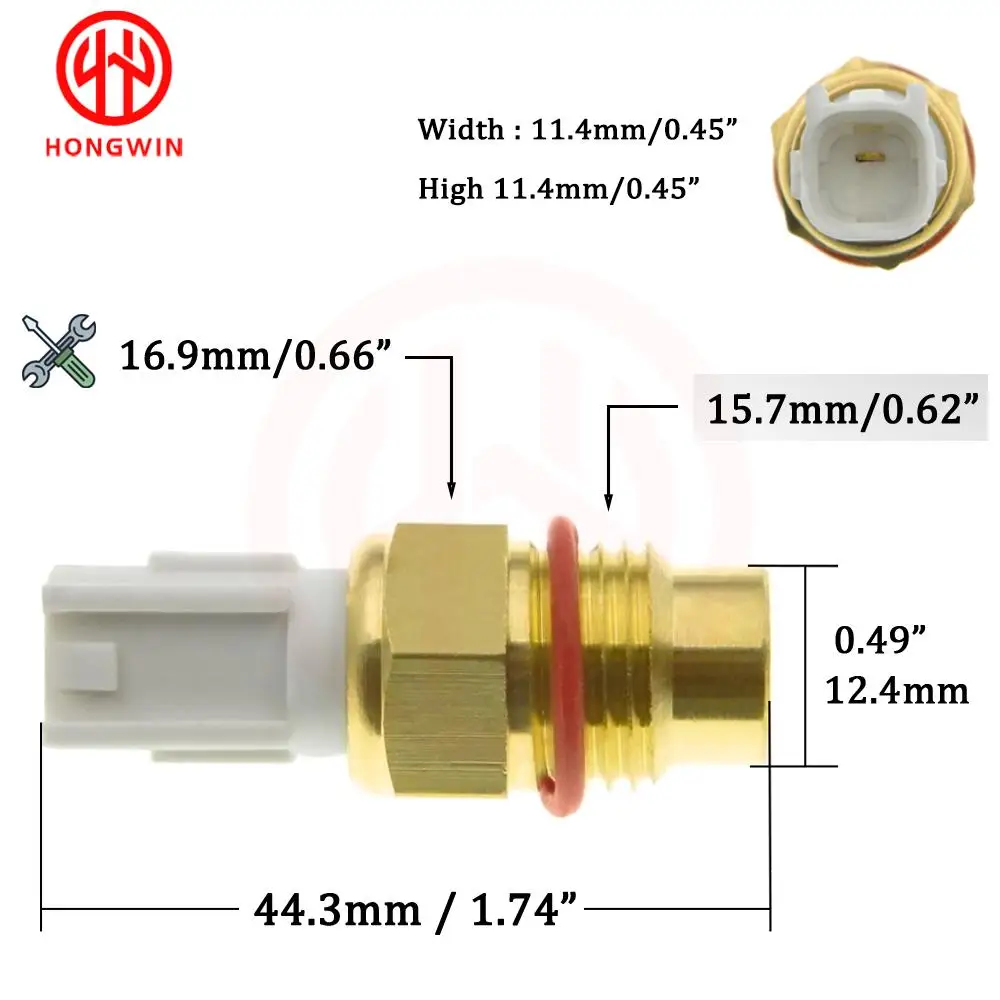 Termocontacto del ventilador Toyota Corolla, Paseo y Starlet - imagen 2