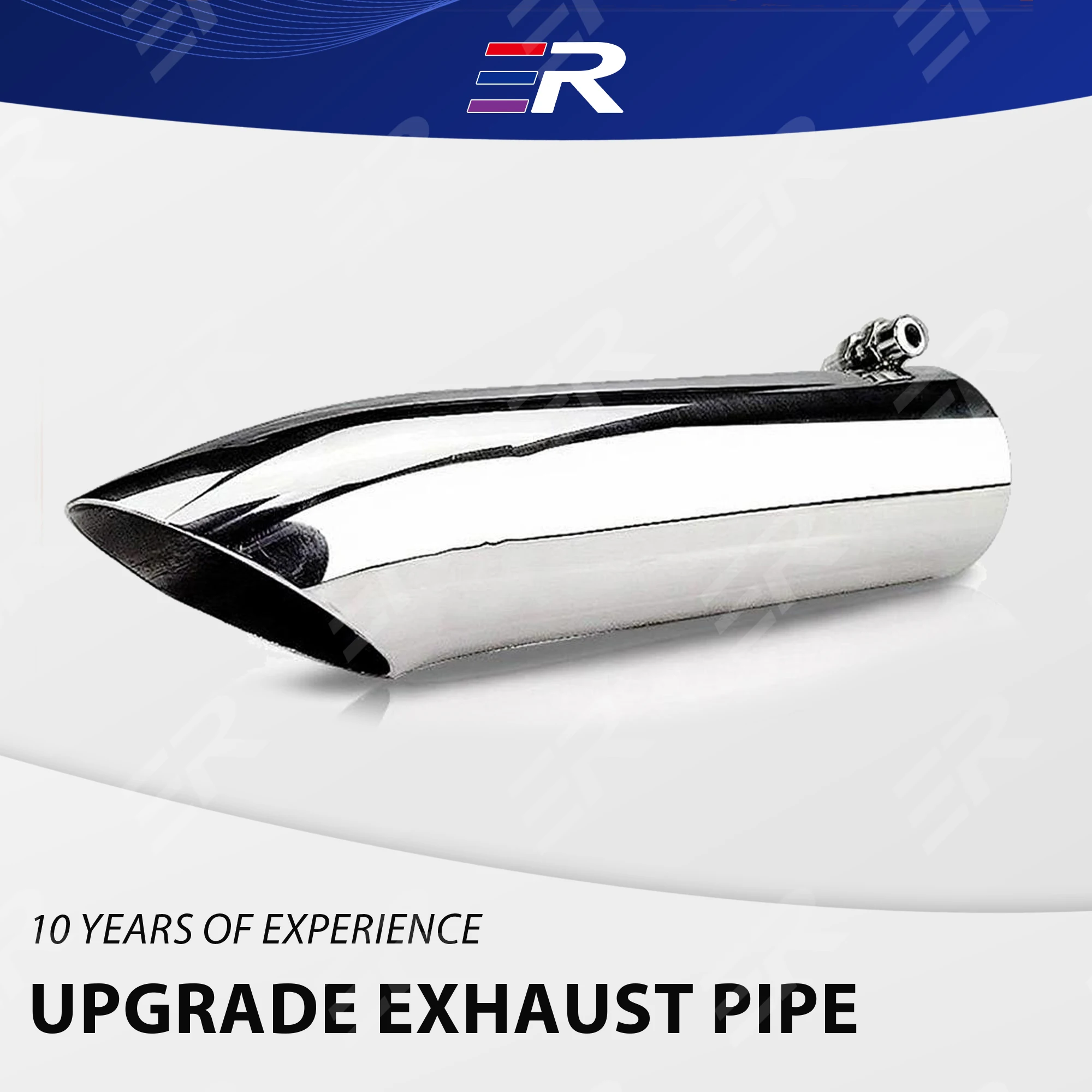 Codo para tubo de escape universal inox 304 57-60 mm