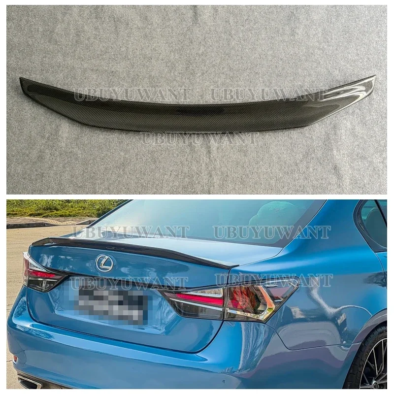 Para LEXUS GS GS350 GS300 GS450 alerón trasero de fibra de carbono REAL de alta calidad 2013 2014 2015 2016 - imagen 5