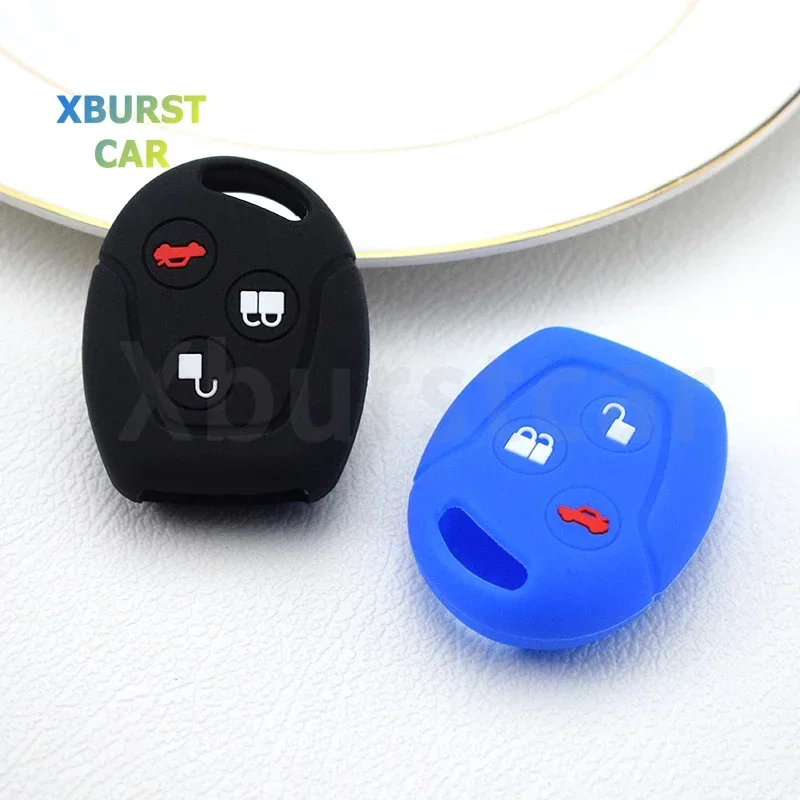 Funda de silicona para llave Ford compatible con Focus, Fiesta y Mondeo
