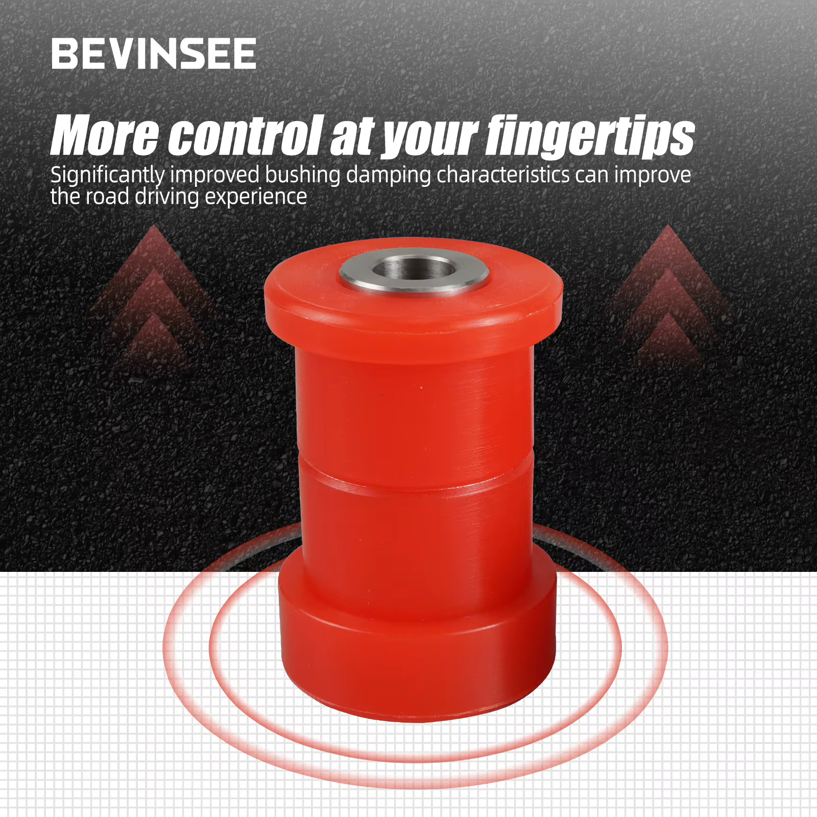 BEVINSEE 33321092247 Silentblock del brazo superior trasero BMW E46 - imagen 4