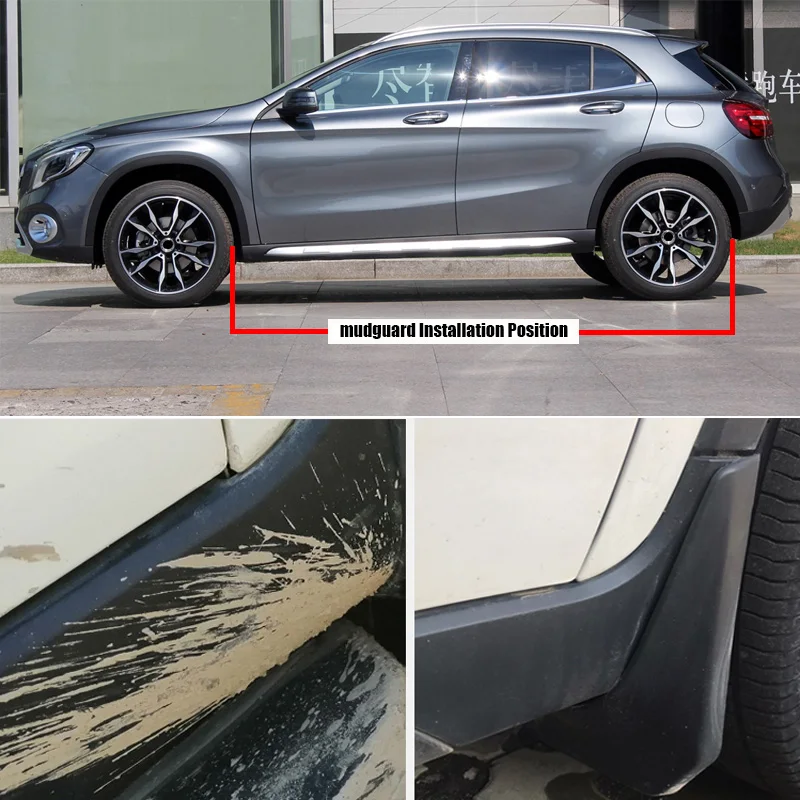 Tonlinker guardabarros salpicaduras para Mercedes GLA X156 2015-2019 - imagen 3
