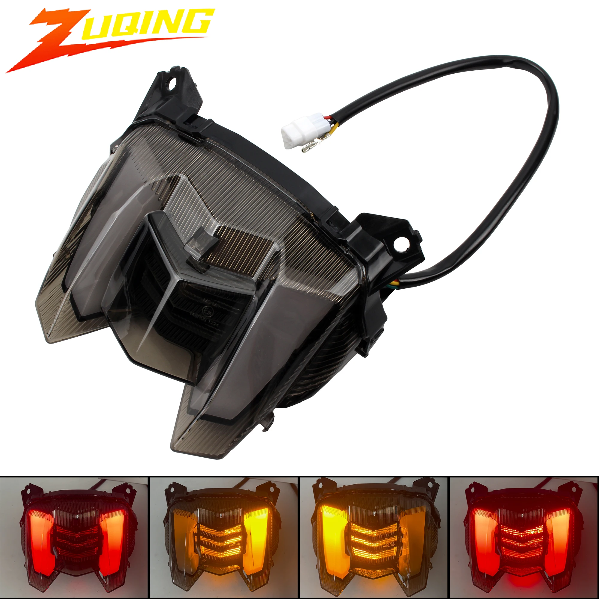 Luz LED trasera para motocicleta Yamaha MT-09 FZ-09 FZ09 MT09 2017 2018 2019 2020 e-mark