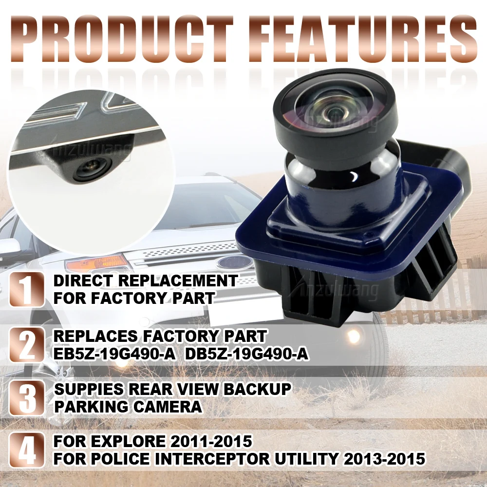 EB5Z-19G490-A Cámara trasera para Ford Explorer 2011-2015 - imagen 5