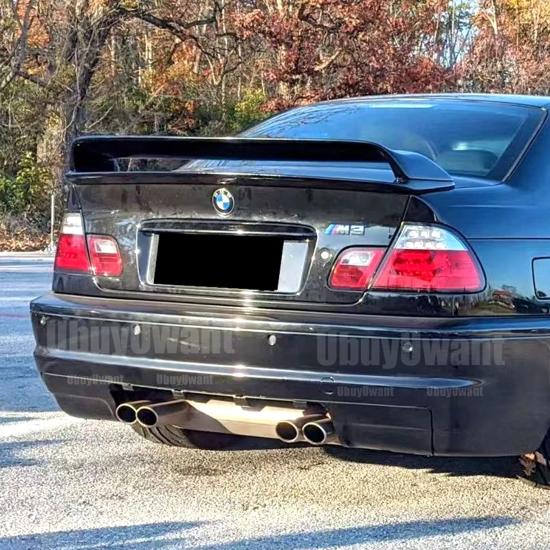Alerón trasero ABS negro brillante para BMW E46 M3 Coupé 1998-2006