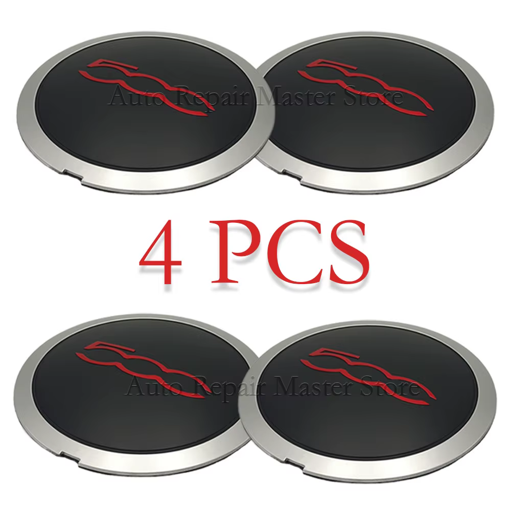 Tapacubos centrales de rueda 133 mm para Fiat 500 - imagen 4