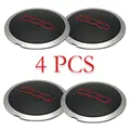 4PCS Silver-Red