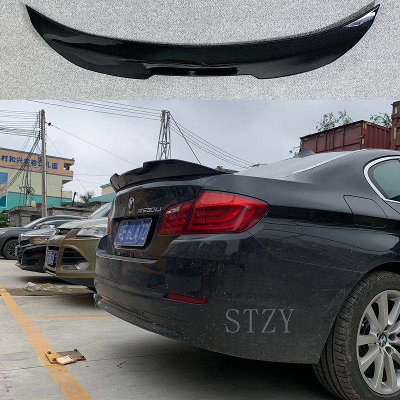 Spoiler trasero PSM negro brillante BMW 5 Series F10 2011-2017 - imagen 2