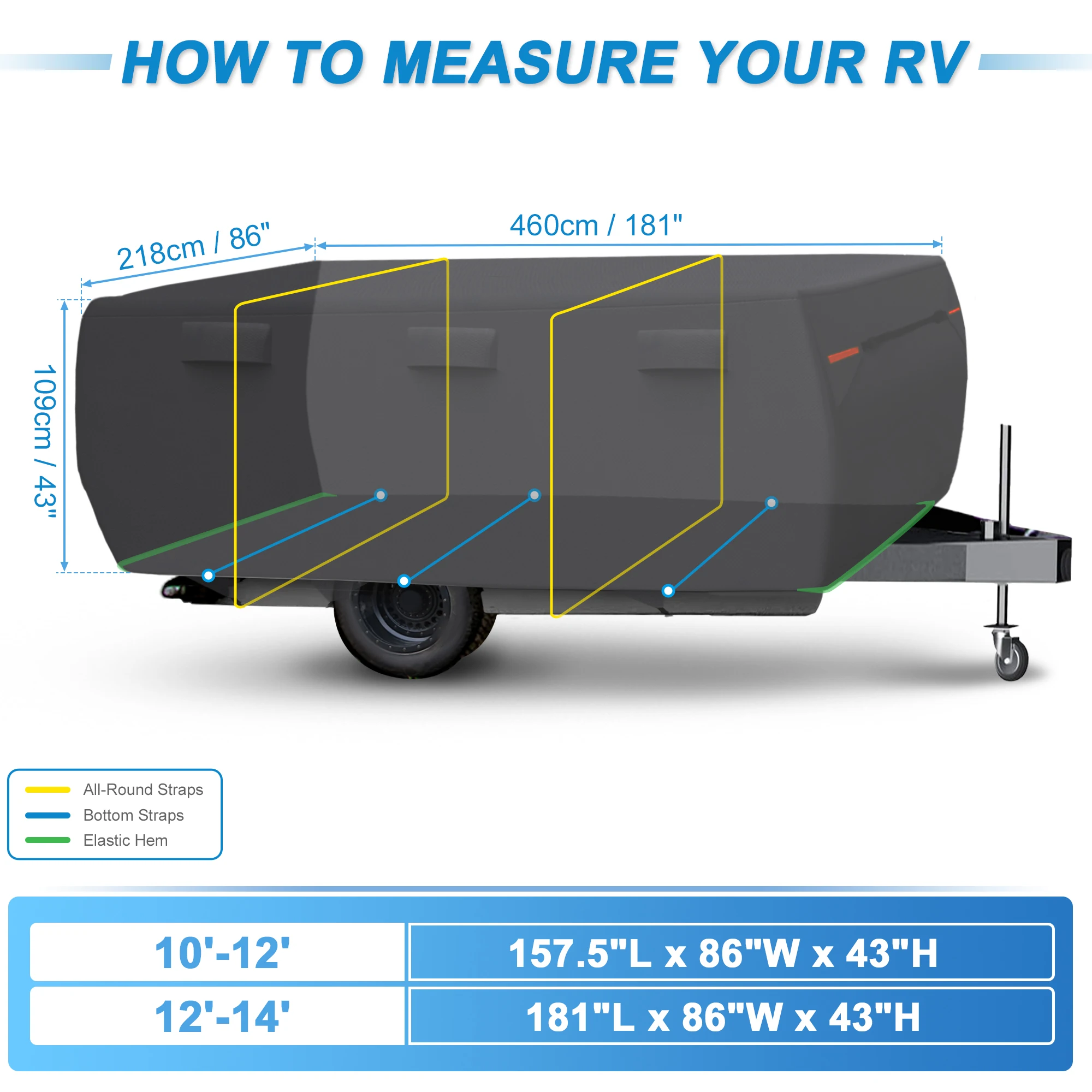 Autohaux Funda impermeable anti-UV para autocaravana de 12-14 pies - imagen 2