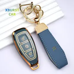 Funda protectora de llave TPU para Ford Focus, Fiesta, Kuga y Mondeo