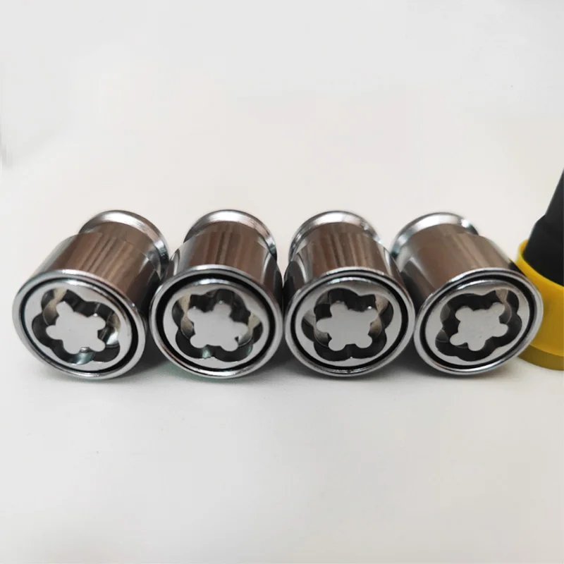 Tuercas antirrobo acero M12x1.5 M14x1.5 llave seguridad 36mm - imagen 3