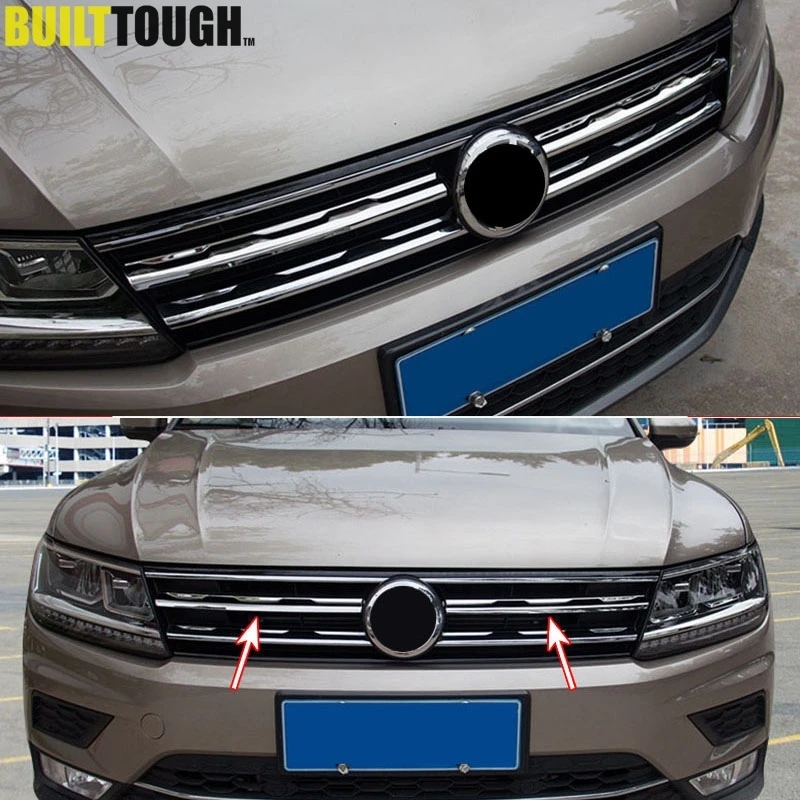 Parrilla frontal de malla cromada para VW Tiguan II 2016-2021