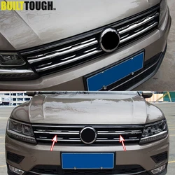 Parrilla frontal de malla cromada para VW Tiguan II 2016-2021
