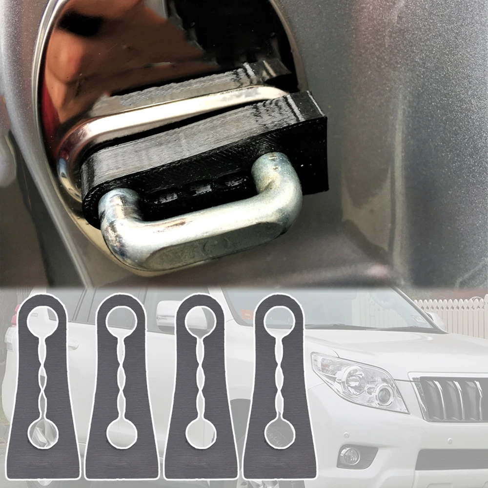 Amortiguador de sonido para cerradura de puerta, amortiguación para Toyota Land Cruiser Prado J150 J120 2002 - 2018 Lexus GX 400/460