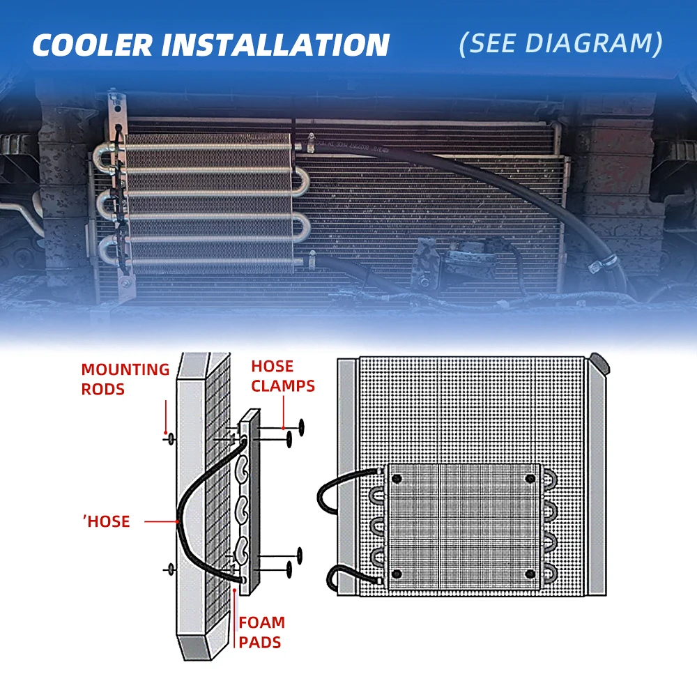 Enfriador de aceite RASTP 15300 AN8 RS-OSA018 con tuberías - imagen 5