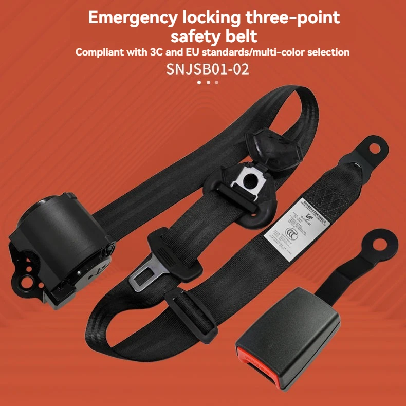 Cinturón de seguridad retráctil de tres puntos con alarma - imagen 5