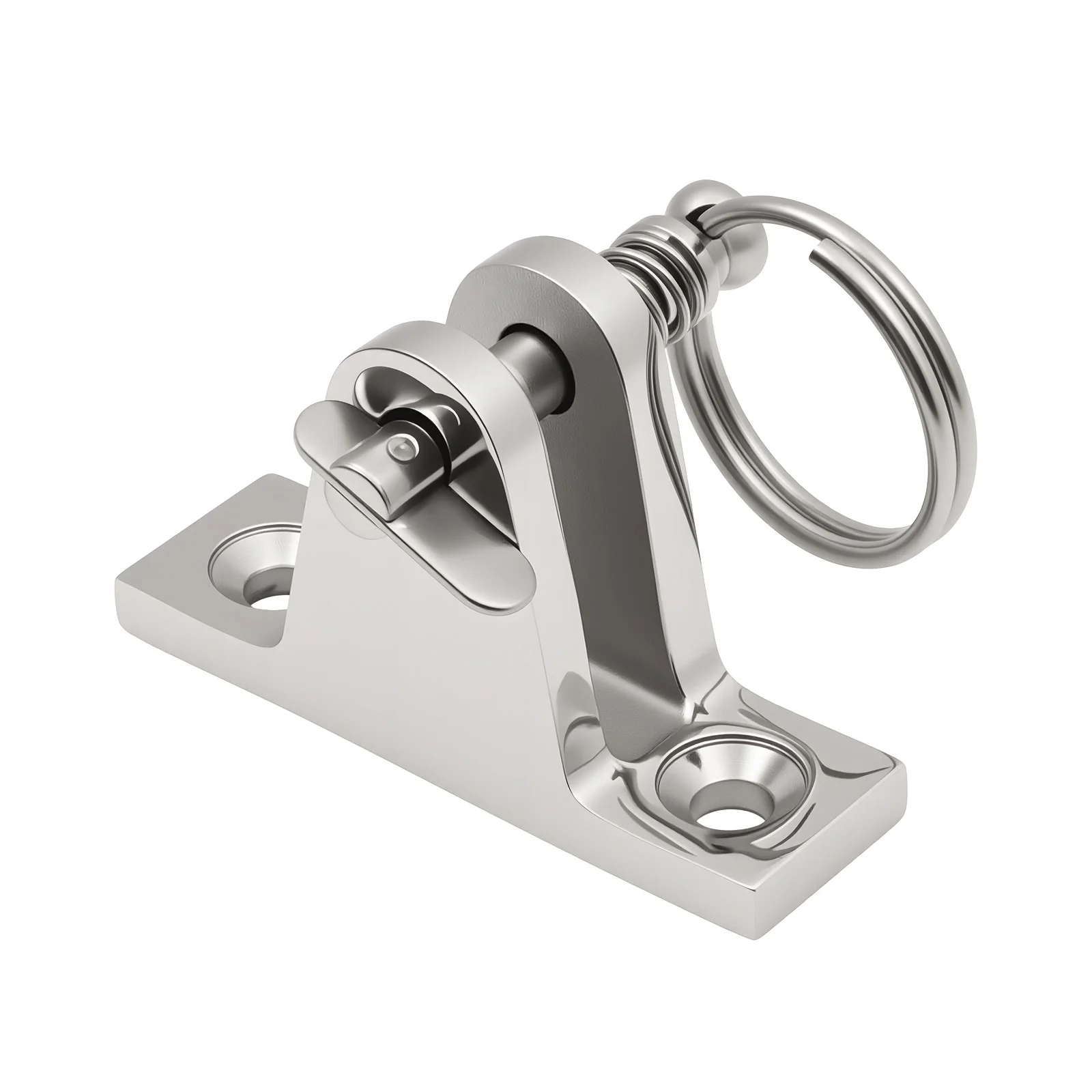 316 Acero Inoxidable 90 °   Bisagra de cubierta curvada plana, accesorios superiores, bisagra de cubierta de barco duradera, accesorios para barcos, 1 Uds. - imagen 2