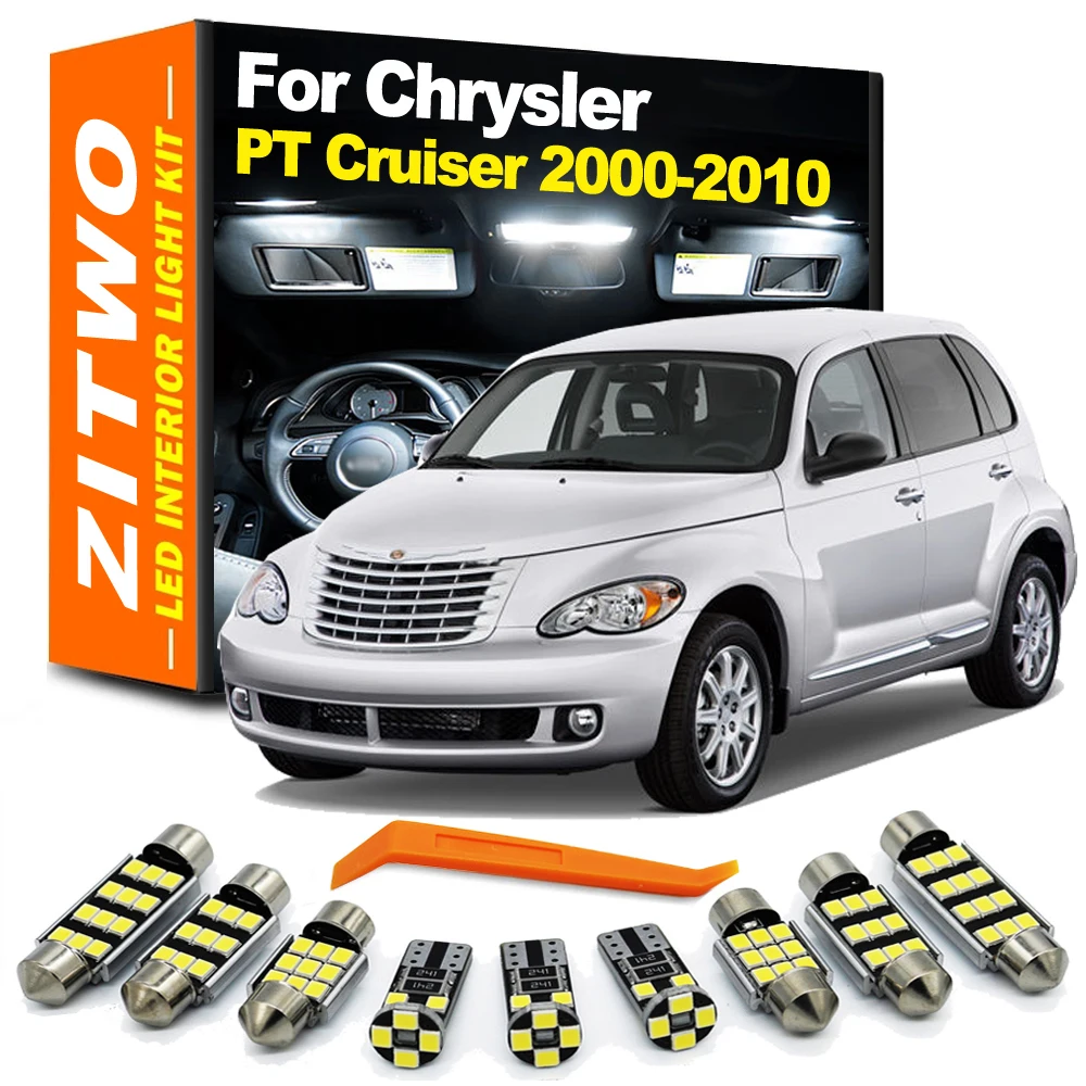 ZITWO 12 Uds bombilla LED Kit de luz Interior para Chrysler PT Cruiser 2000- 2003 2004 2005 2006 2007 2008 2009 2010 Accesorios